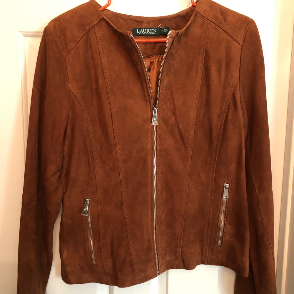 Lauren Ralph Lauren Goat Leather Jacket Never Worn